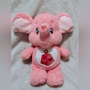 Care Bear Lotsa Love Heart Elephant 2016 14" Soft Cuddles Plush